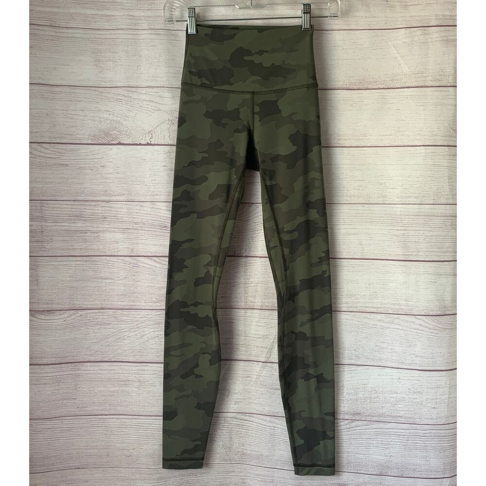 Lululemon Align Leggings Camo Green Twill Multi